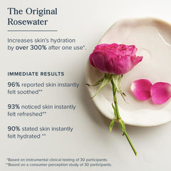 Side label showing ingredients and alcohol-free formula