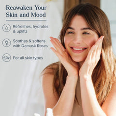 Rosewater toner with natural floral water for face hydration