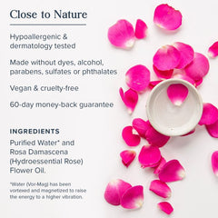 Heritage Store Rosewater Facial Splash 8 oz bottle front view