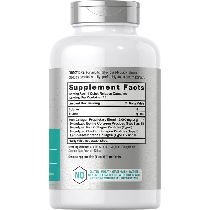 Lifestyle image showing collagen capsules with water for daily beauty and joint support