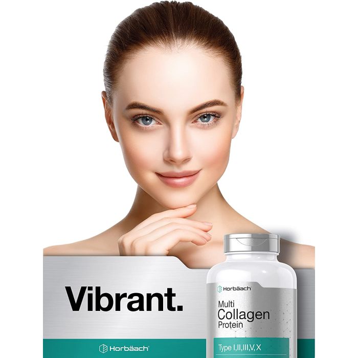 Supplement Facts panel displaying 2000 mg collagen blend per serving