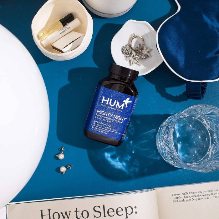 Mighty Night softgels by HUM for overnight skin cell repair and restful sleep