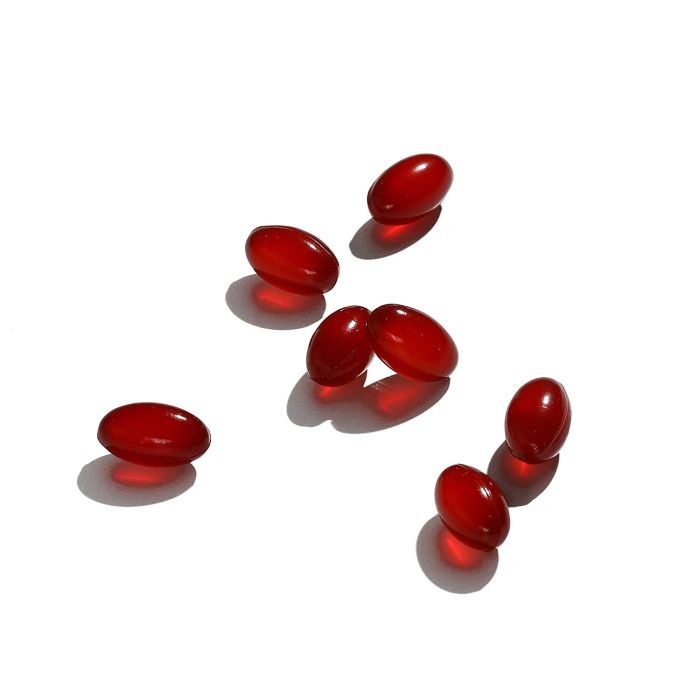 Plant-based omega formula for radiant skin and shiny hair, HUM Red Carpet label