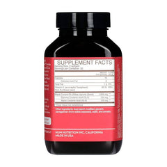 Supplement facts panel for HUM Red Carpet showing plant-based omegas and vitamin E