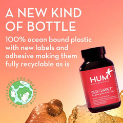 Hum Red Carpet Glowing Skin Shiny Hair Support Supplement 60 Softgels