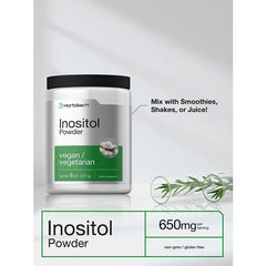 Horbaach Inositol Powder 8 oz Vegan Supplement Vitamin B8