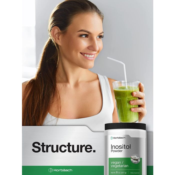 Horbaach Inositol Powder 8 oz Vegan Supplement Vitamin B8