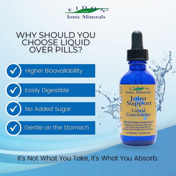 Eidon Joint Support Concentrate for collagen and connective tissue, 2 oz bottle