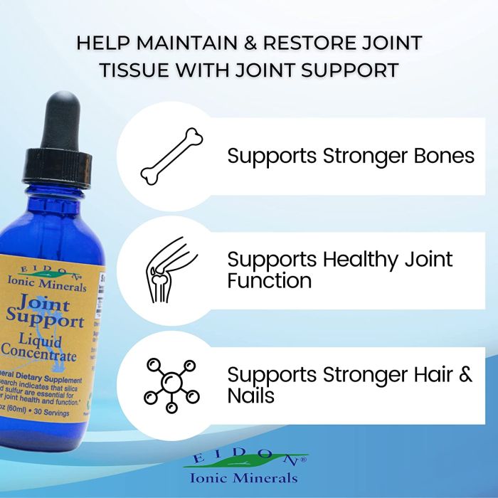 Eidon Ionic Minerals Joint Support Liquid Concentrate 2 oz bottle for joint health