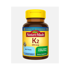 Nature Made Vitamin K2 100 Mcg 30 Softgels Bone Health Support