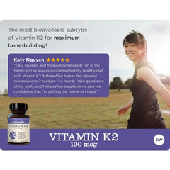NatureWise Vitamin K2 VitaMK7 100 mcg 90 Softgels