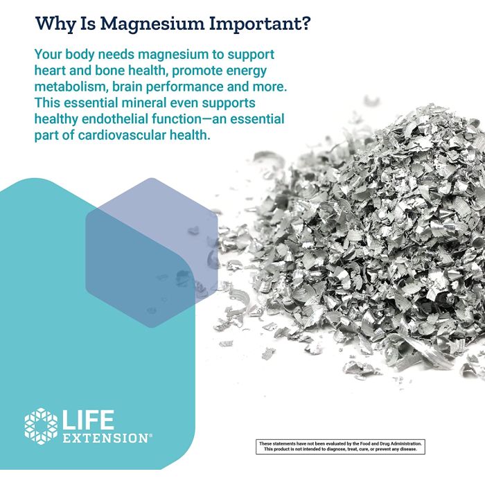Life Extension Extend-Release Magnesium 250 mg bottle – 60 vegetarian capsules for sustained magnesium support
