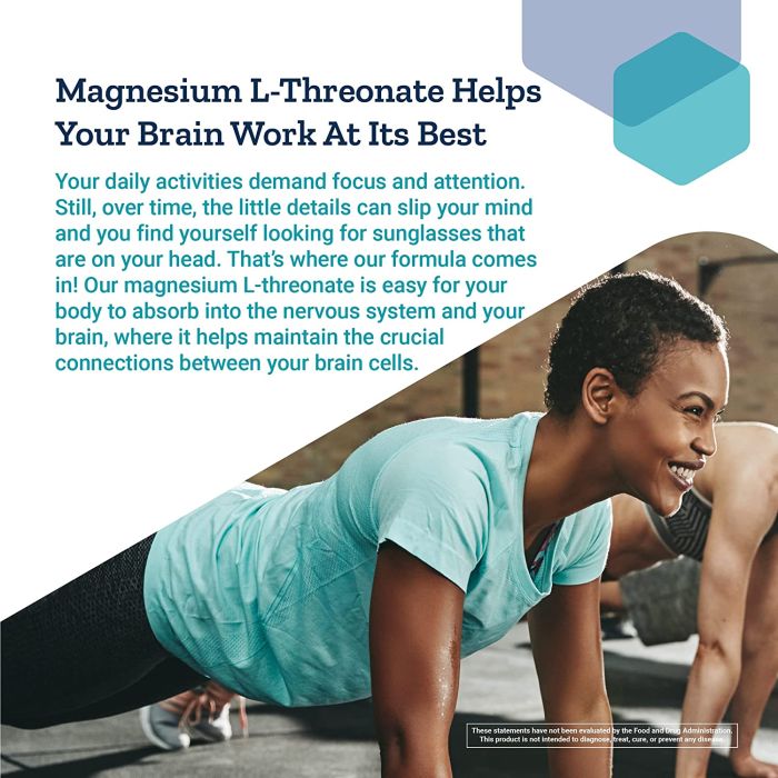"Supplement Facts for Neuro-Mag – 144 mg magnesium from Magtein per 3-capsule serving"