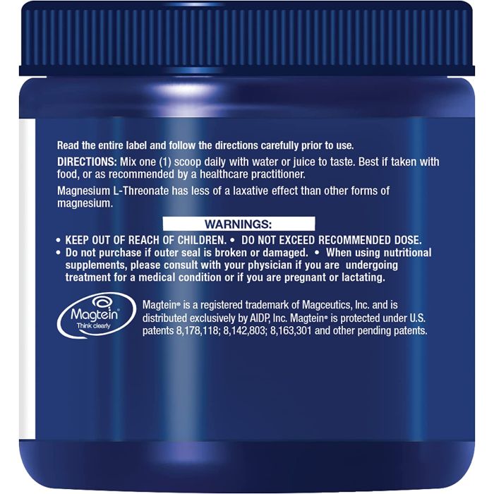 "Magtein powder by Life Extension – natural cognitive support formula"