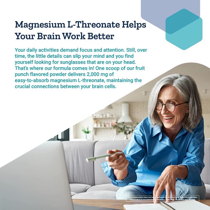 "Magtein powder by Life Extension – natural cognitive support formula"