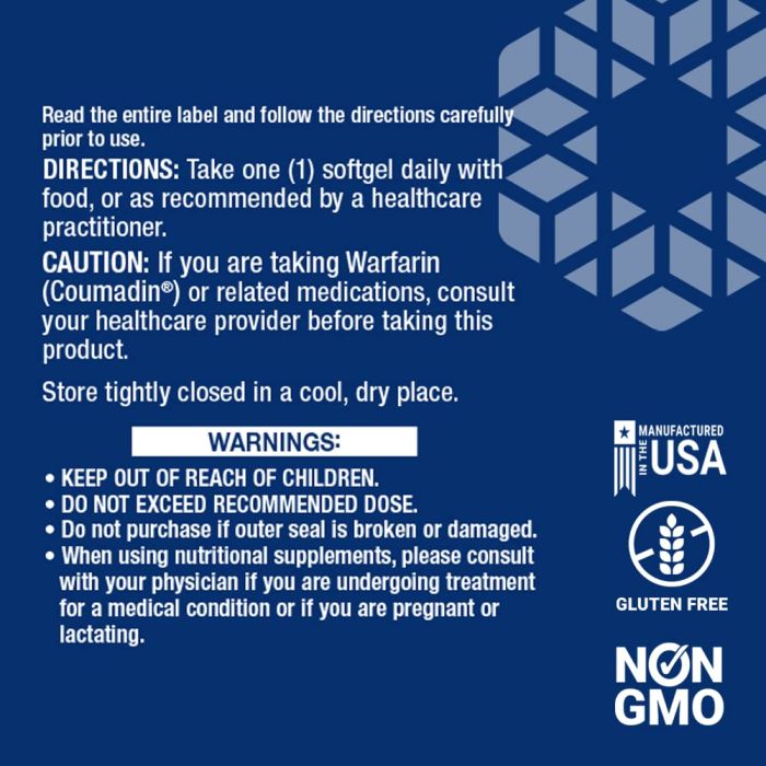 Life Extension Low Dose Vitamin K2 45mcg Cardiovascular Support 90 SG