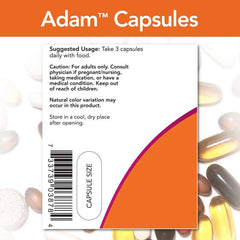 NOW ADAM Superior Men's Multivitamin Saw Palmetto 90 Veggie Caps