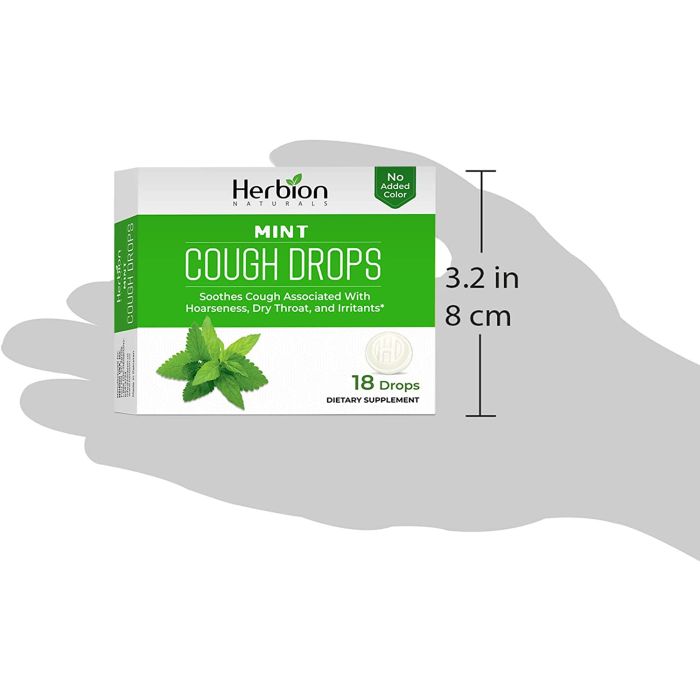 Close-up of mint flavored sugar-free cough drops with menthol


