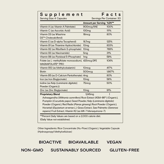"Moon Juice SuperHair capsules – vegan hair growth supplement with vitamins and minerals"