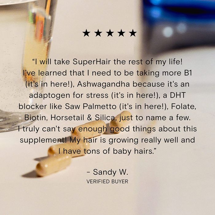 "Moon Juice SuperHair 120 vegan capsules – natural hair growth and strength support"