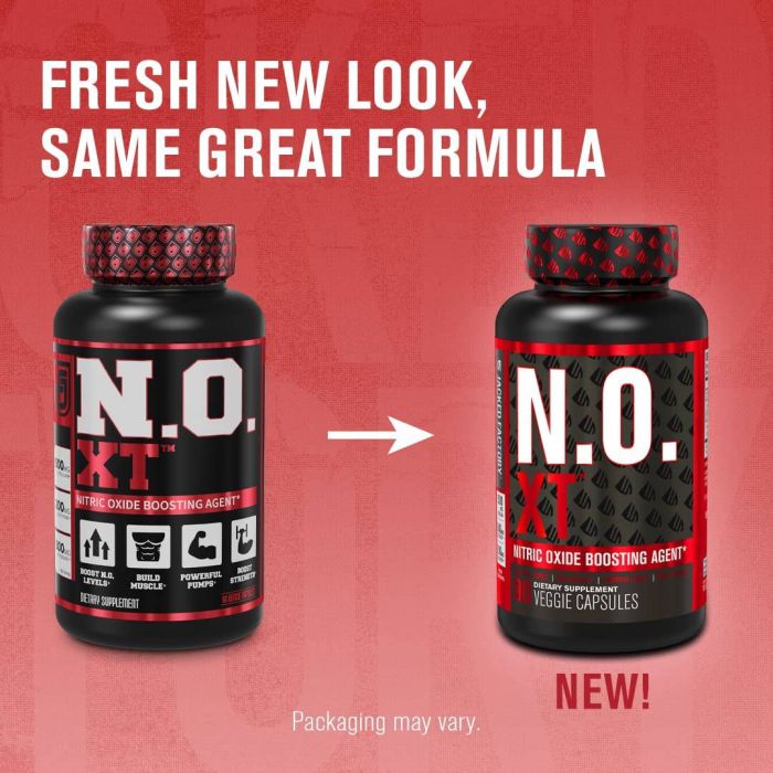 N-O-XT supplement facts – with L-Arginine, L-Citrulline, and Beetroot Extract to boost energy and endurance.