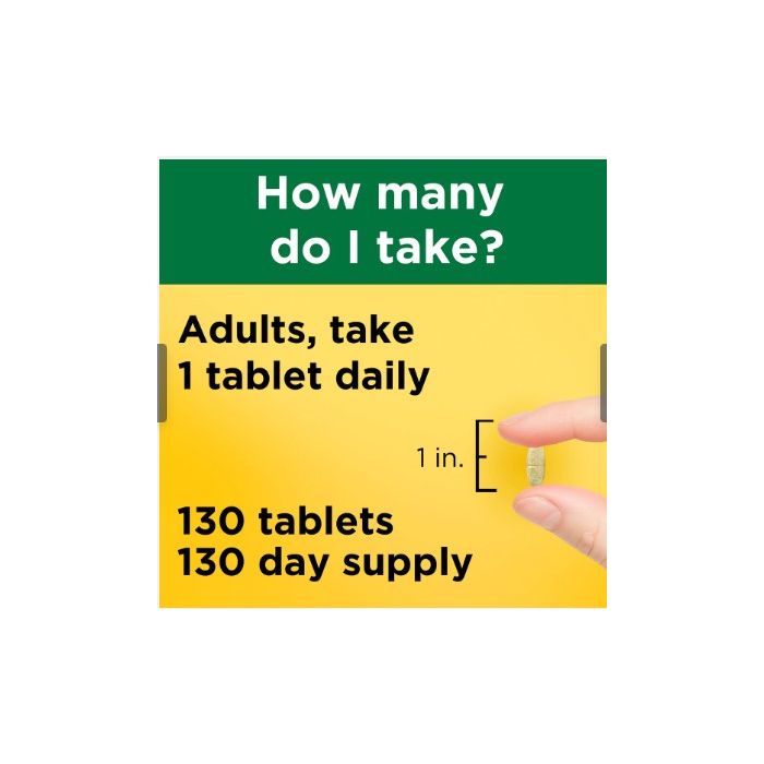 Supplement Facts panel for Nature Made multivitamin – includes vitamins A-K, iron, and folate