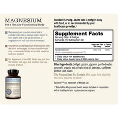 NatureWise Magnesium 300mg softgels – made with organic olive oil for enhanced absorption
