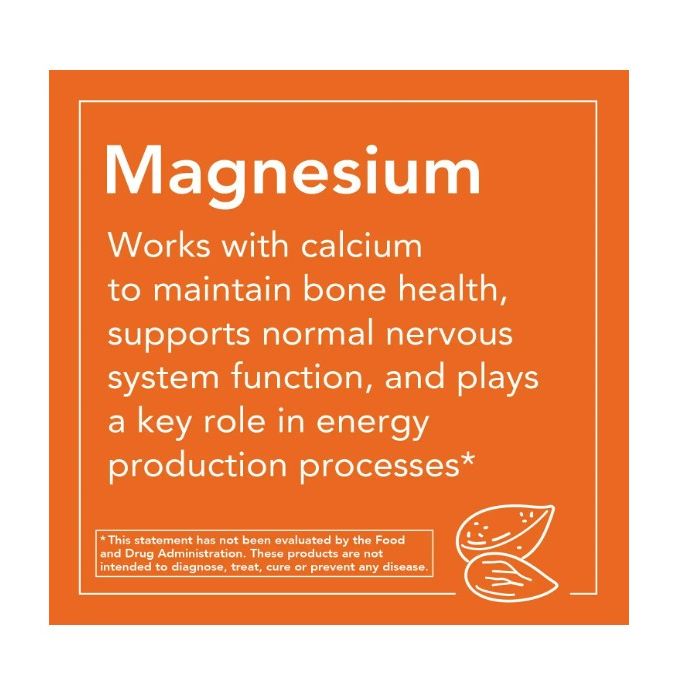 "NOW Foods Magnesium Glycinate – supports muscle, nerve, and heart function"