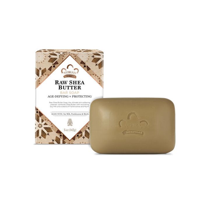 Nubian Heritage Coconut & Papaya bar soap – exfoliating and moisturizing body soap, 5 oz
