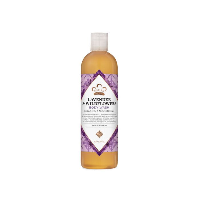 Nubian Heritage Patchouli & Buriti Body Wash 13 oz – soothing and toning natural cleanser