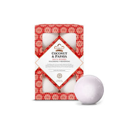 Individual Nubian Heritage bath bomb unwrapped – calming scent and moisturizing texture