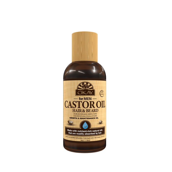 OKAY Men Castor Oil Beard Hair Growth Oil Light Weight 4oz