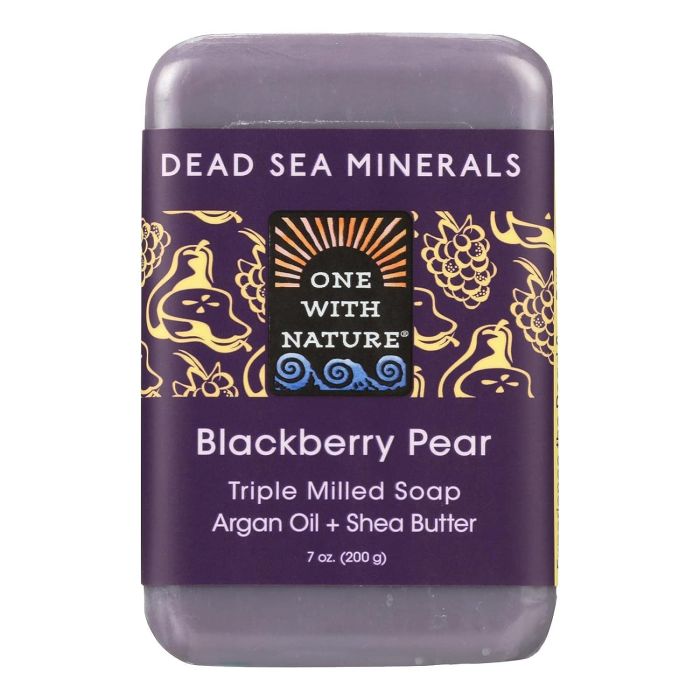 Unboxed One With Nature Dead Sea Mineral Soap Bar, gentle cleansing formula