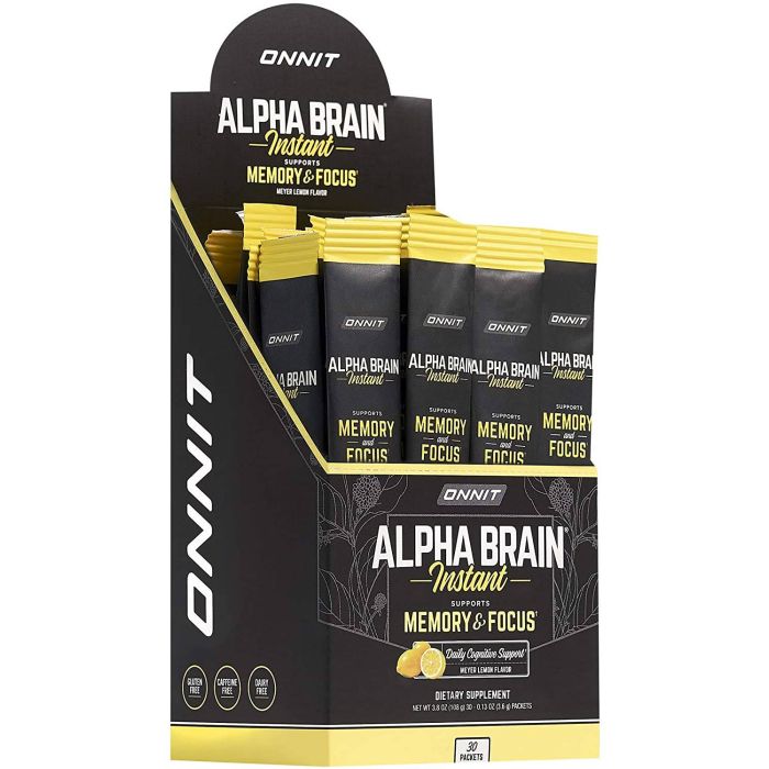 Onnit Alpha Brain Instant for clean focus and alertness