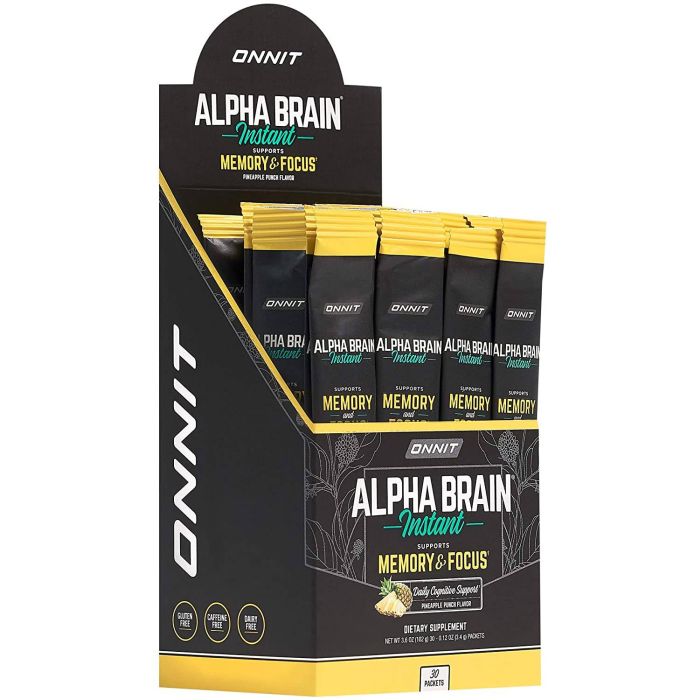 Alpha Brain Instant supplement facts with Onnit Focus Blend