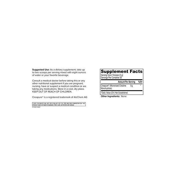 Onnit creatine label showing supplement facts and directions