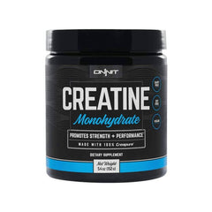 Micronized creatine monohydrate container by Onnit – unflavored vegan formula