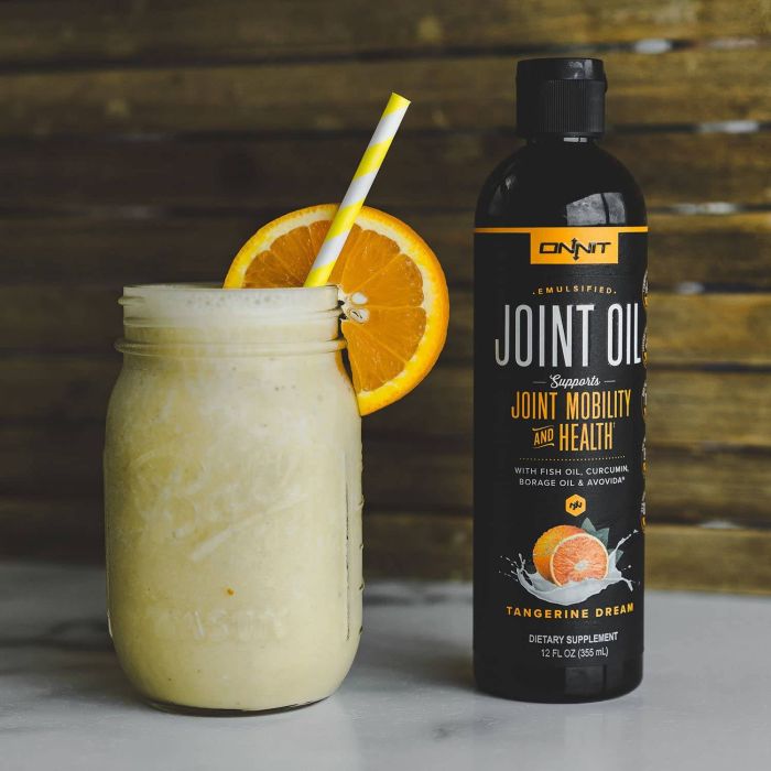Joint support omega-3 supplement with citrus flavor
