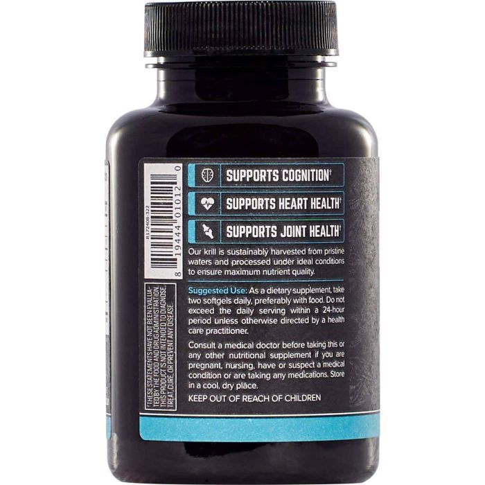 Onnit Krill Oil packaging with Non-GMO and Gluten-Free certifications