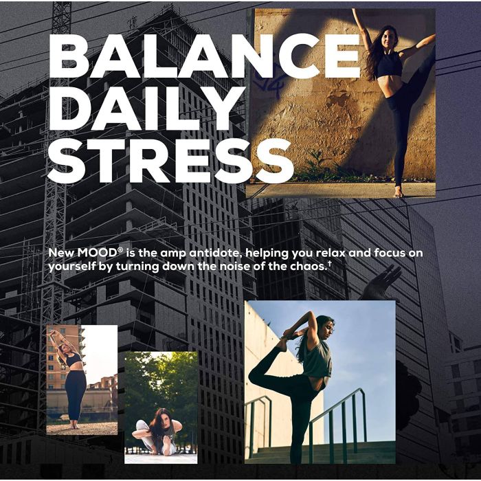 Onnit New Mood bottle on white background with 30 vegan capsules