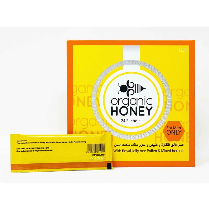 Single Organic Honey Sachet – herbal male enhancement formula.
