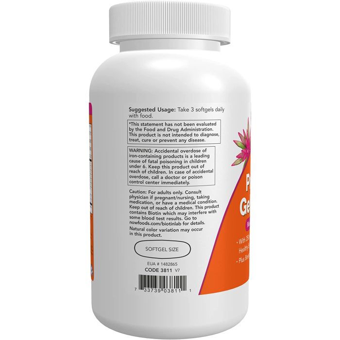 NOW Prenatal Gels DHA Multivitamin Minerals 180 Softgels