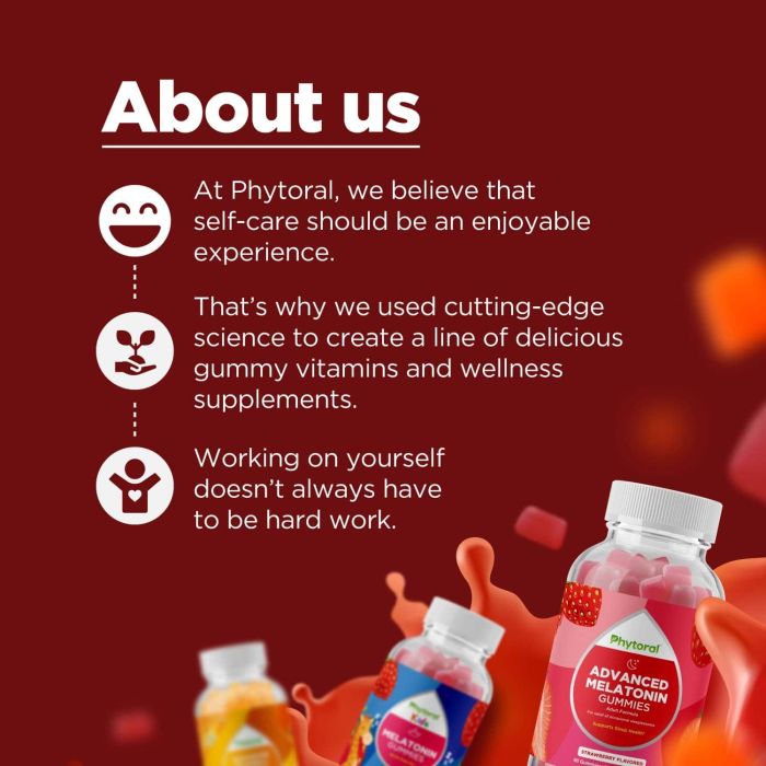 Back label of Phytoral Cranberry Gummies showing supplement facts