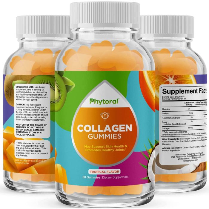 Cherry and tropical fruit image – flavored collagen supplement