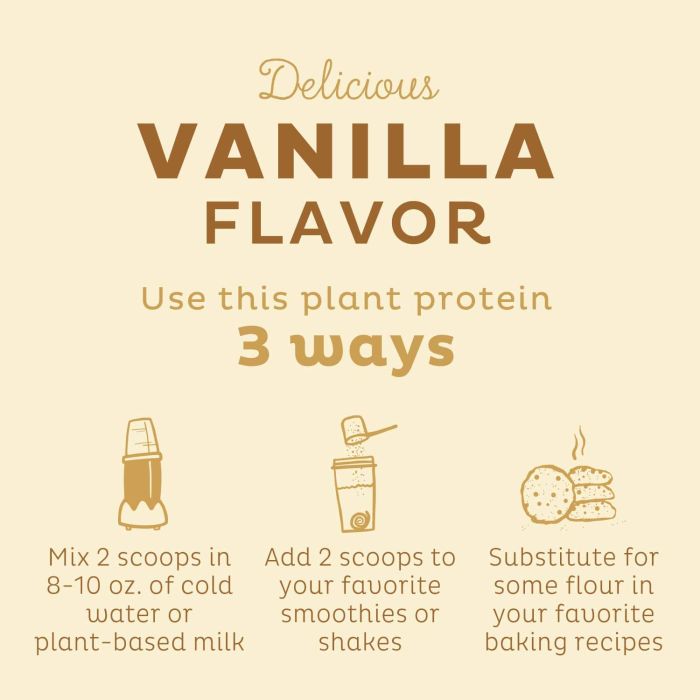 KOS Organic Plant Protein Powder Vanilla Flavored 39.15 Oz Vegan