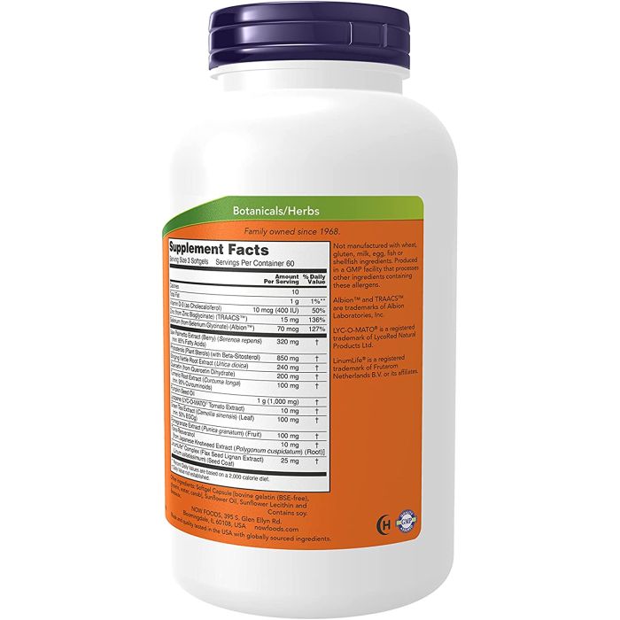 NOW Prostate Health Clinical Strength Saw Palmetto Softgels