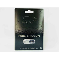 Supplement facts label – Pure Titanium Ti formula made in USA