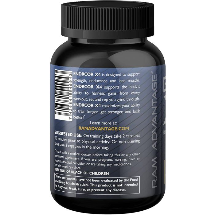 ENDCORE X4 natural testosterone booster with Maca and Tribulus Terrestris