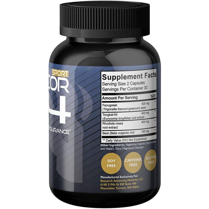 RAM ADVANTAGE ENDCORE X4 bottle beside gym equipment for performance boost