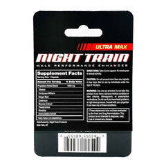 Red Pill Night Train Ultra Max 1600 mg bottle – male vitality and performance supplement